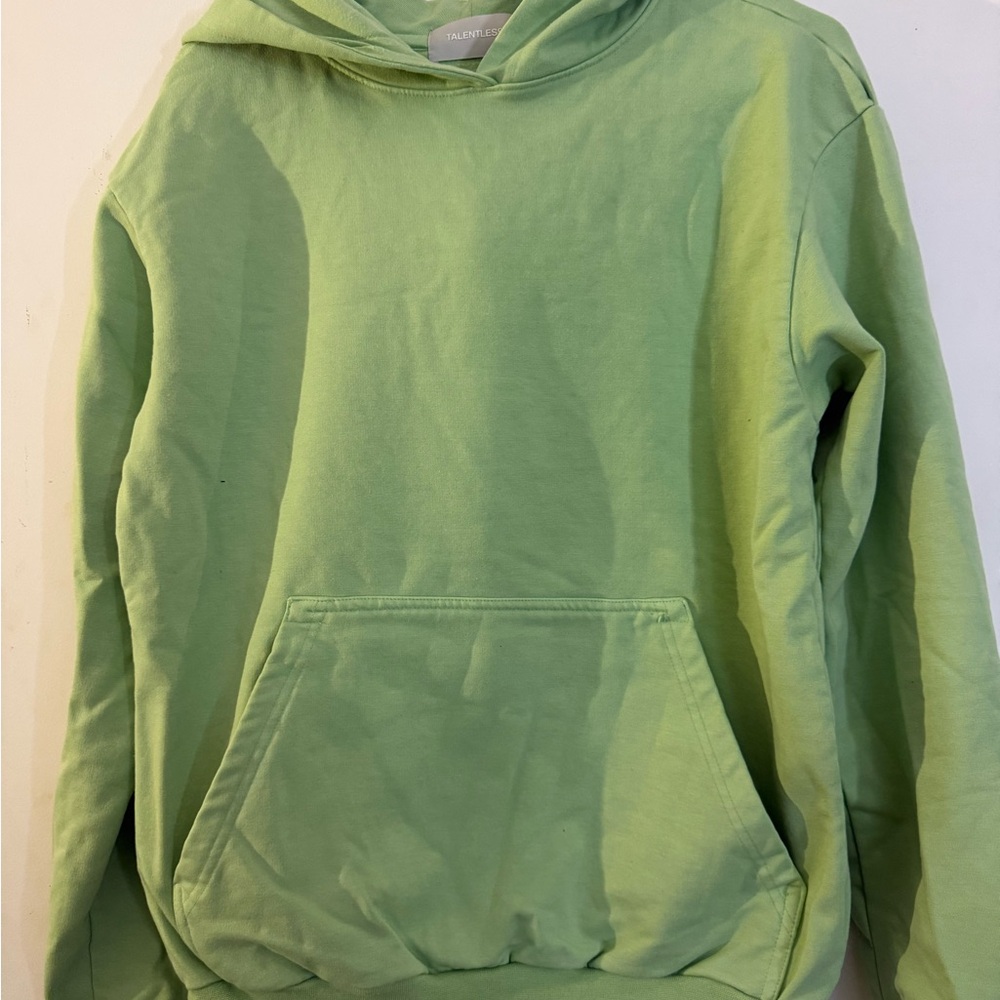 Green Hoodie with Front Pocket